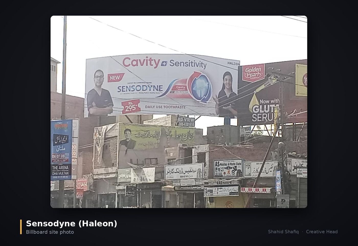 Sensodyne billboard site photo