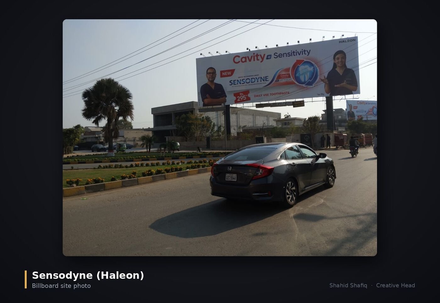 Sensodyne billboard site photo