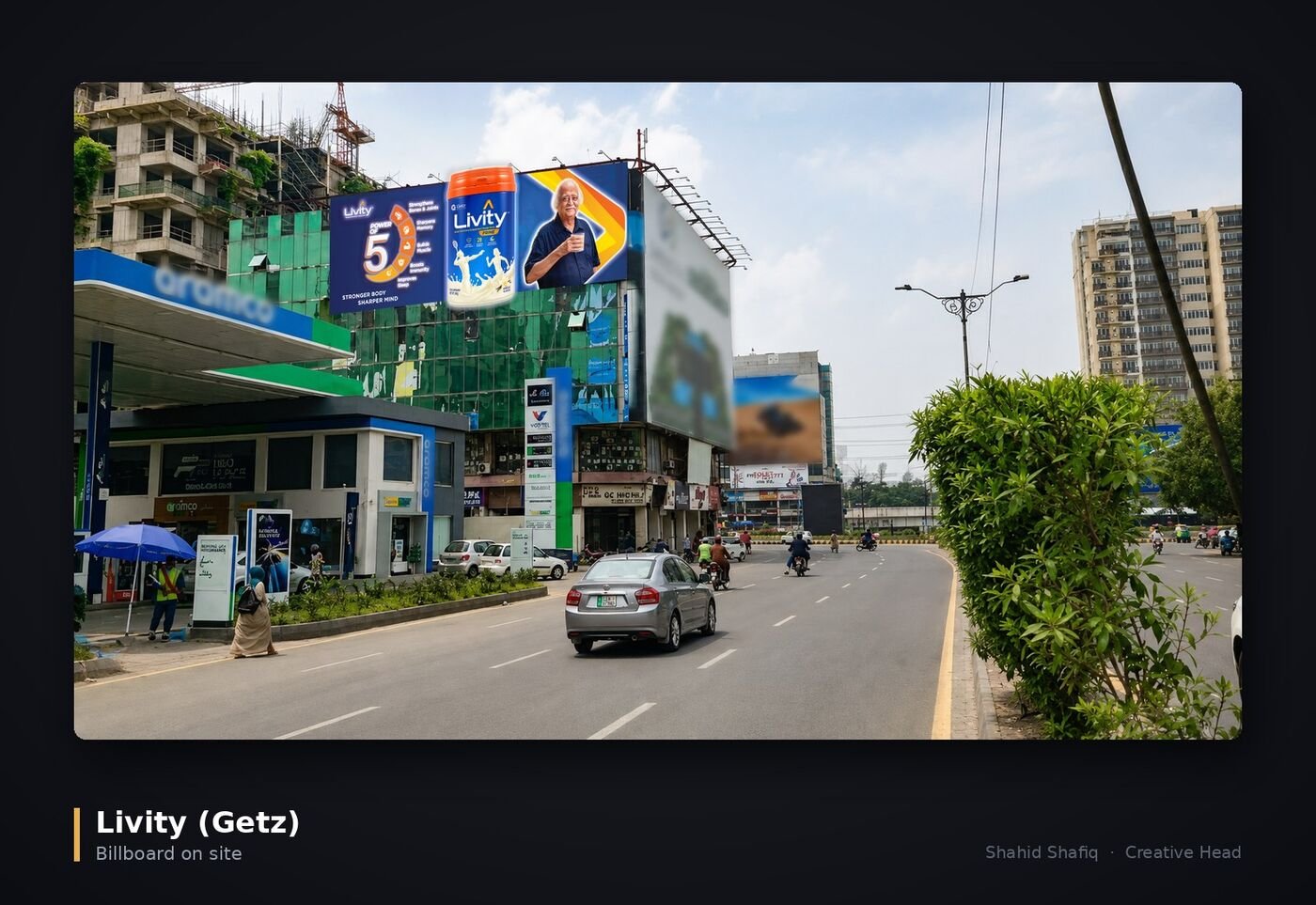 Livity billboard on site